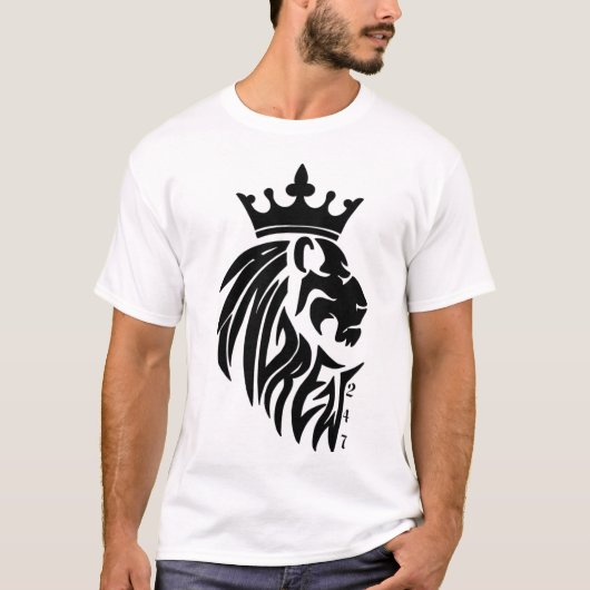 T-shirt King Andrew/ Lion noir (Devant)