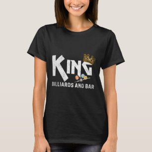 T-shirt King Billard Et R Joueur Vintage De Piscine Drôle