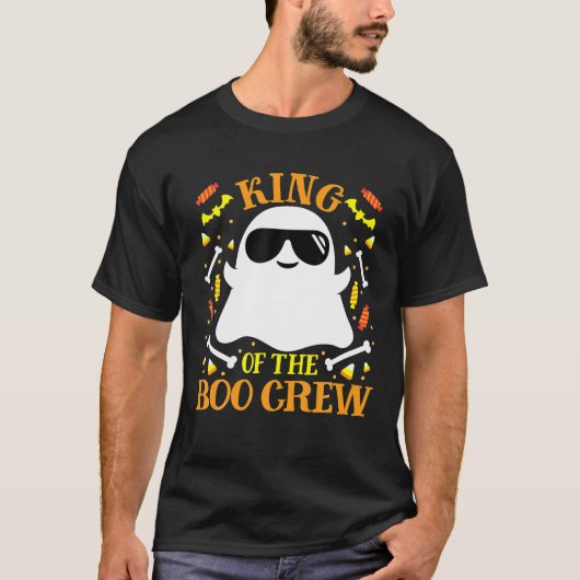 T-shirt King Boo Crew Ghost Matching Family Set Group Men (Devant)