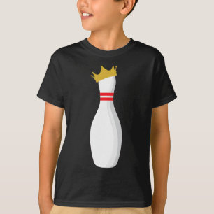 T-shirt King Bowling Pin Drôle Grèves Graphiques Et Déchet