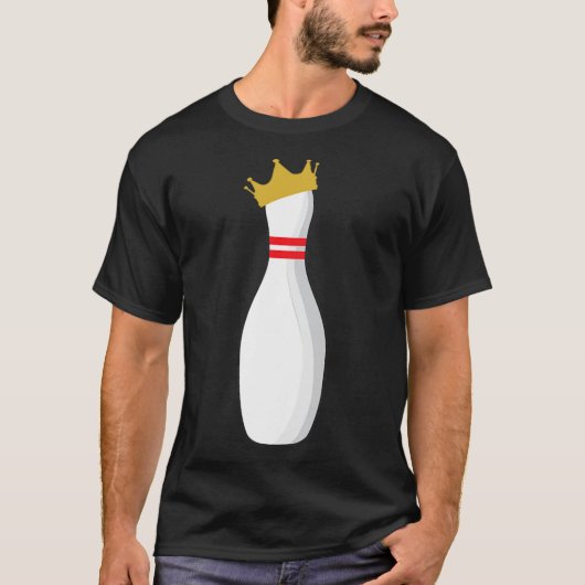 T-shirt King Bowling Pin Drôle Grèves Graphiques Et Déchet (Devant)