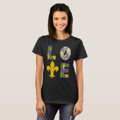 T-shirt King Cake Love Mardi Gras Parade Shenanigans Carni (Devant entier)
