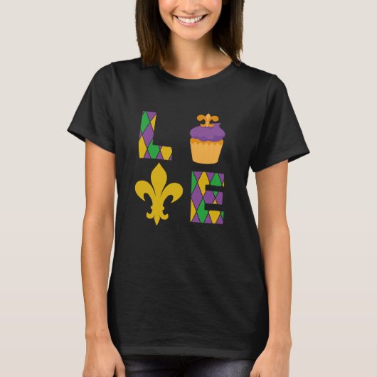 T-shirt King Cake Love Mardi Gras Parade Shenanigans Carni (Devant)