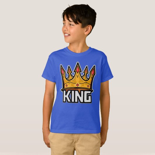 T-shirt King Crown élégant (Devant entier)