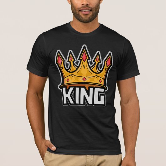 T-shirt King Crown élégant (Devant)