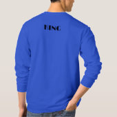 T-shirt King Custom Texte Couronne Image Profond Royal Lon (Dos)