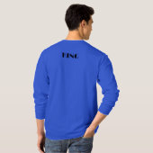 T-shirt King Custom Texte Couronne Image Profond Royal Lon (Dos entier)