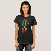 T-shirt King Elf Matching Family Group Christmas Elf Party (Devant entier)