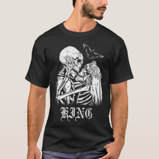T-shirt King Kissing Skeletons in Love Skull Gift