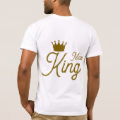 T-shirt King Matching Shirts – Minimal Crown Line  (Dos)