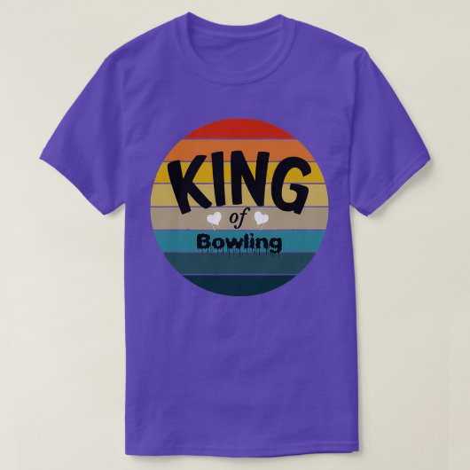 T-shirt King of Bowling Bowling Ball T (Design devant)