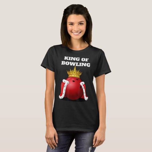 T-shirt King of Bowling Bowling Player Boys (Devant entier)