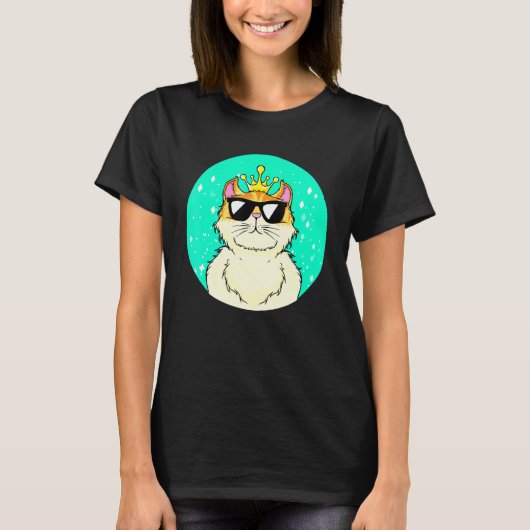 T-shirt King Of Cats Best Chat Papa - Chat Maman n'a pas b (Devant)