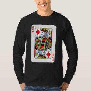 T-shirt King Of Diamonds Jouer Poker Carte