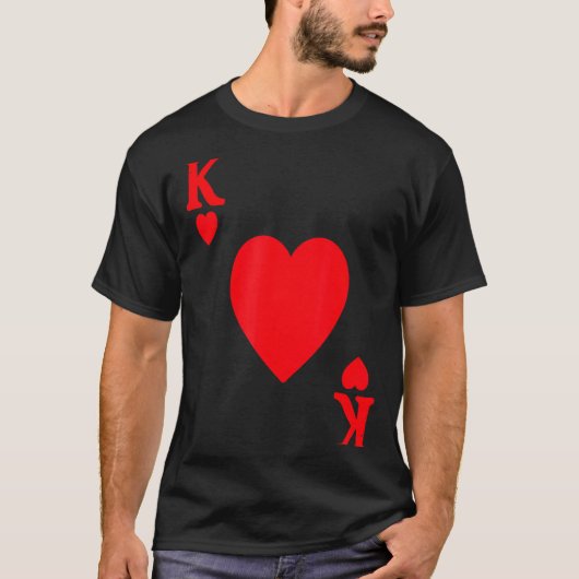 T-shirt King Of Hearts Valentine's Day Lover Royal Flush F (Devant)