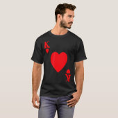 T-shirt King Of Hearts Valentine's Day Lover Royal Flush F (Devant entier)