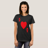 T-shirt King Of Hearts Valentine's Day Lover Royal Flush F (Devant entier)