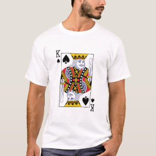 T-shirt King of Spades Poker Casino Carte de jeu