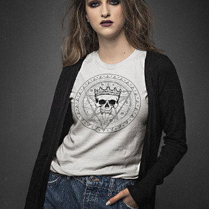 T-shirt King of the Dead: Dark Royal Vampire Sigil White