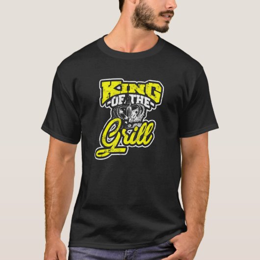 T-shirt King of the Grill - Barbecue grill et fumée (Devant)
