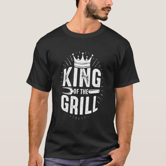 T-shirt King Of The Grill Barbecue Master Barbecue Beer Ba (Devant)