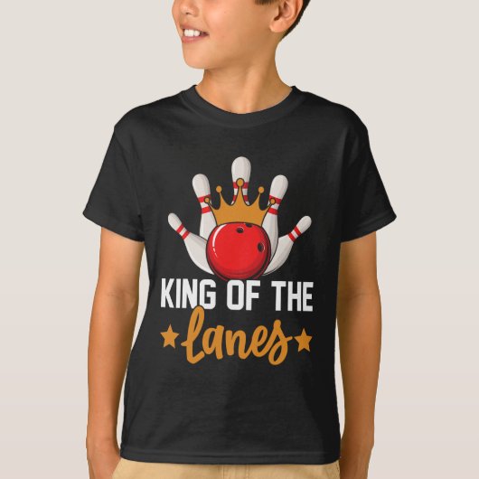 T-shirt King Of The Lanes I Bowling (Devant)
