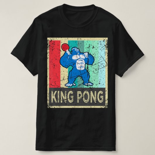 T-shirt King Pong Ping Pong Gear Clothes For Men Women Ki (Design devant)
