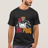 T-shirt King Pong Table Tennis Pong Pong Gorilla Table Dix (Devant)