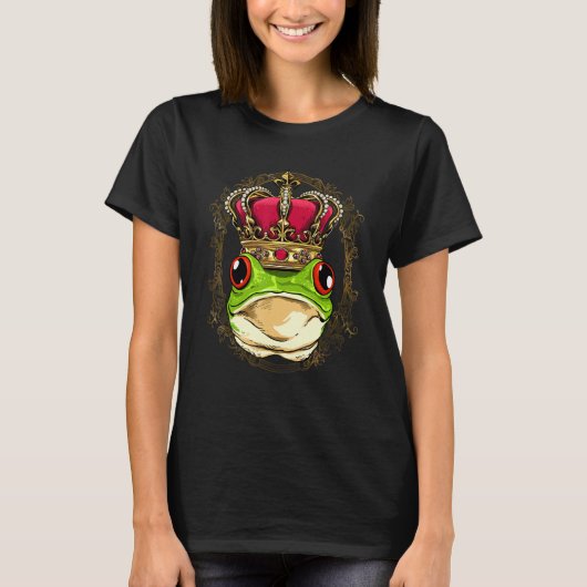 T-shirt King Queen Frog Toad Princess Amphibian Animal Fro (Devant)