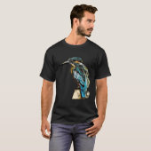 T-shirt Kingfisher Bird Présente (Devant entier)