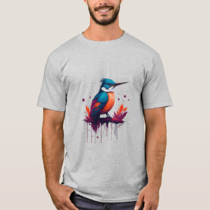T-shirt Kingfisher couleur aquarelle