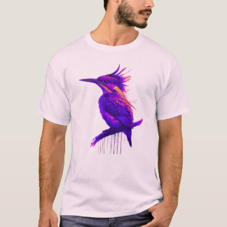 T-shirt Kingfisher Smart Violet : Élégance à contraste éle