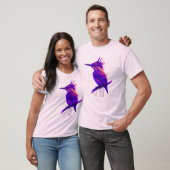 T-shirt Kingfisher Smart Violet : Élégance à contraste éle (Unisexe)