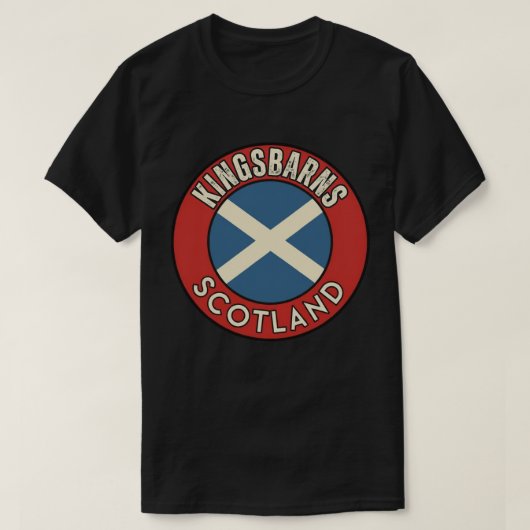 T-shirt Kingsbarns, Écosse (Design devant)