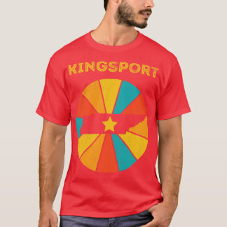T-shirt Kingsport Tennessee Vintage Souvenir déshabillé 1