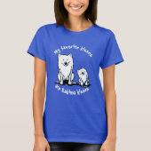 T-shirt KiniArt American Eskimo Kisses (Devant)