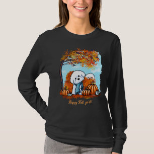 T-shirt KiniArt Automne Bichon Frise