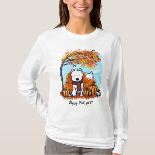 T-shirt KiniArt Automne Westies