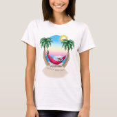 T-shirt KiniArt Bichon Frise Tropical Fun (Devant)
