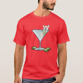 T-shirt KiniArt Corgi Martini (Devant)