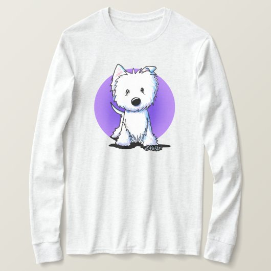 T-shirt KiniArt Floppy Ear Westie (Design devant)