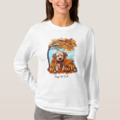 T-shirt KiniArt Goldendoodle Pup Automne (Devant)