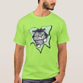T-shirt KiniArt Gray Kitty Blast (Devant)