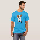 T-shirt KiniArt Jack Russell Aimez votre voisin (Devant entier)