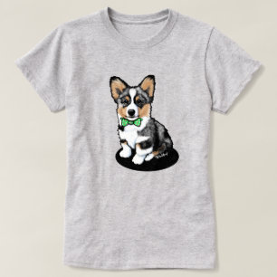 T-shirt KiniArt Merle Corgi Puppy