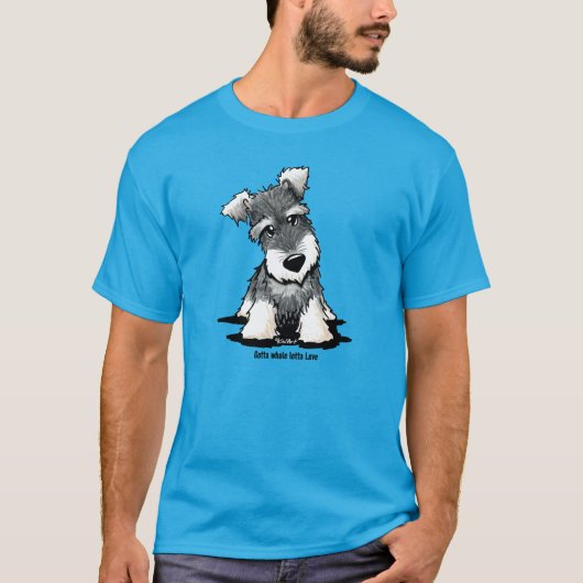 T-shirt KiniArt Mini Schnauzer (Devant)