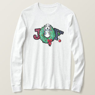 T-shirt KiniArt Parti Doodle Christmas Joy