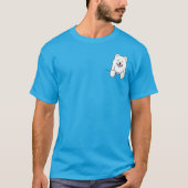 T-Shirt KiniArt Samoyed de poche (Devant)