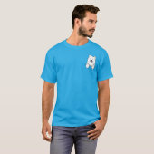 T-Shirt KiniArt Samoyed de poche (Devant entier)