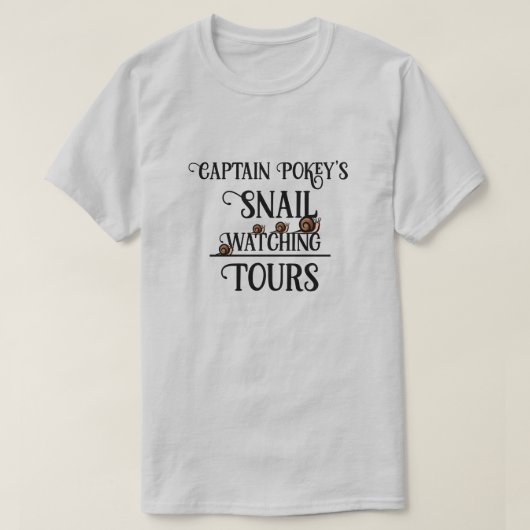 T-shirt KiniArt Snail Watching Tour (Design devant)